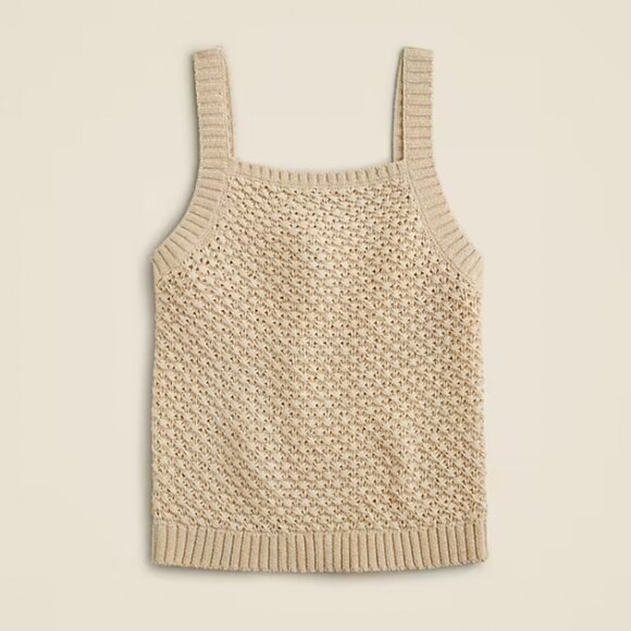J. Crew Basket Stitch Sweater Tank - Picture 1 of 9